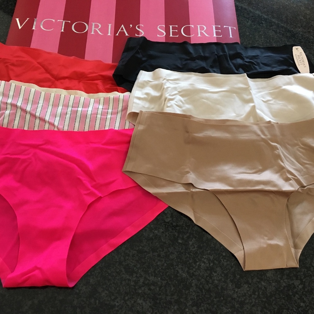 6 Victoria’s Secret NO Show Hip Hugger Panties-S